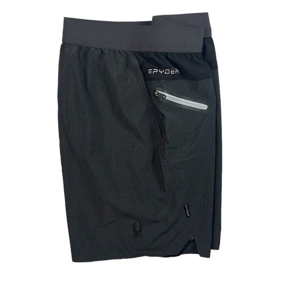 SH609 Mens SPYDER Active Prow-B Performance Stretch Active Gym Shorts XL - Picture 1 of 5